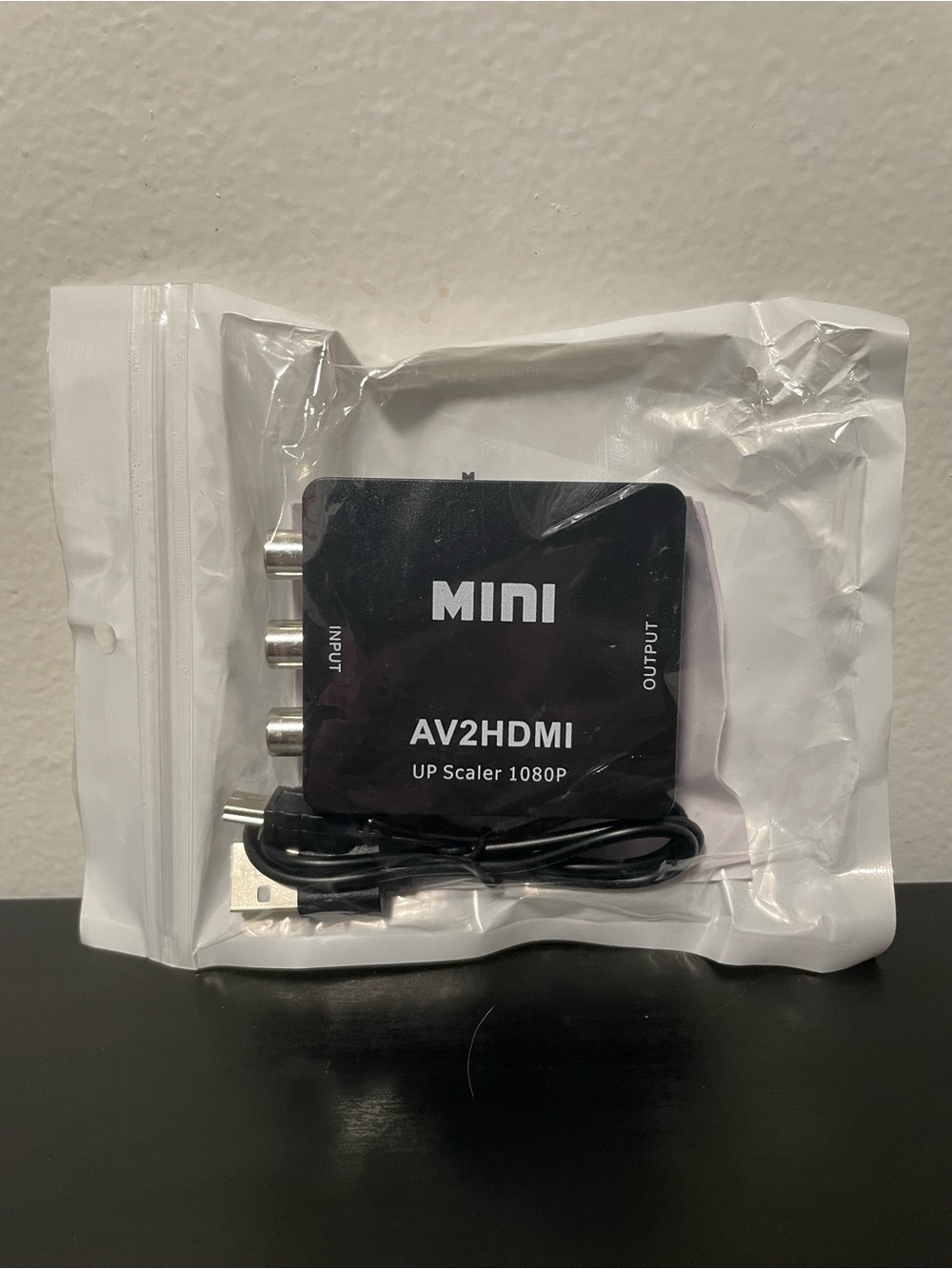 AV To HDMI Adapter New RCA Video Composite Converter HD Male 1080P Upscaler